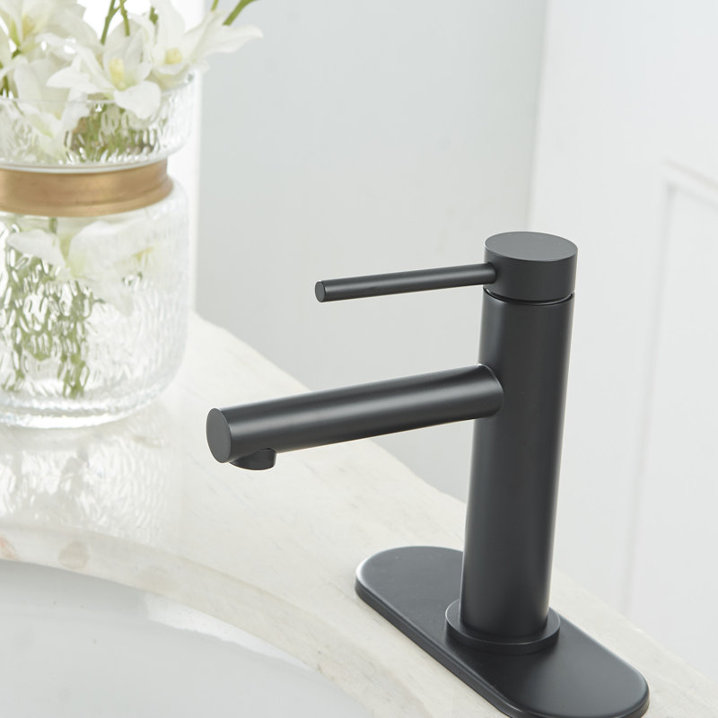 WIZ Single-Handle Single Hole Low-Arc Bathroom Faucet, 122 cm H x 81 cm W