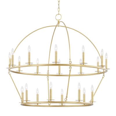 Veleda 20 - Light Dimmable Lantern Wagon Wheel Chandelier