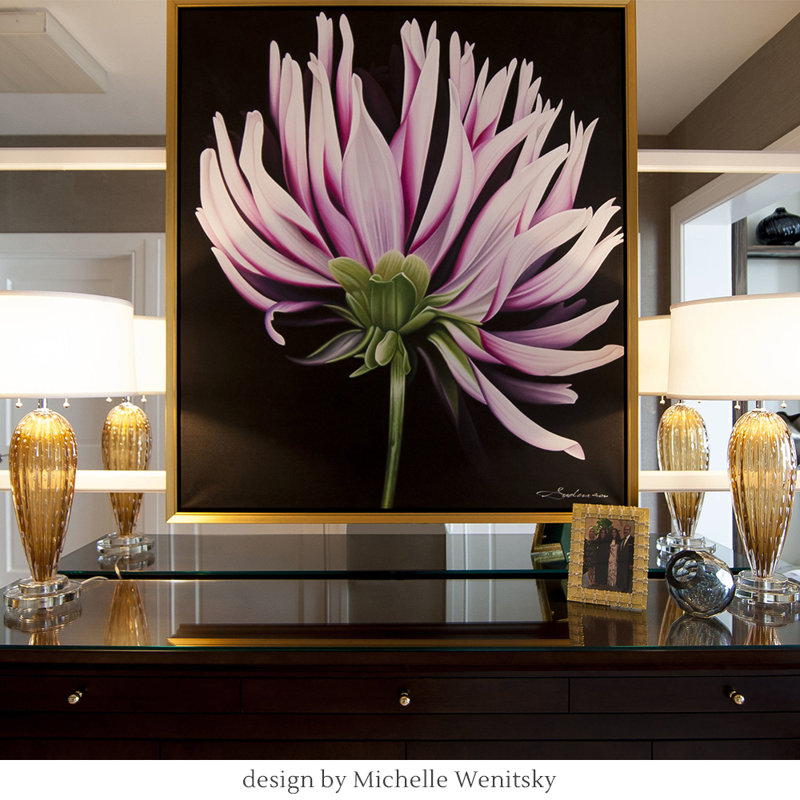 BRIA Murano Glass Lamp, Amber