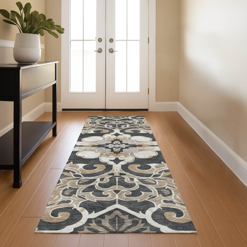 Premium Machine Washable Ralston AMF1947 Global Rug, Runner 2'3" x 7'6"