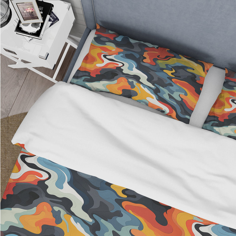 Ensemble de housse de couette camouflage Retro Revival VI - Microfibre de polyester