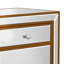 Table de chevet Reighlynn en argent / or