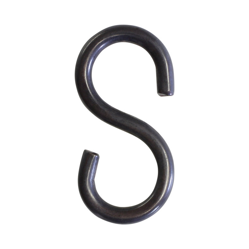 Brass Standard S Hook, 2.36" H x 1.18" W x 0.2" D, Satin Nickel