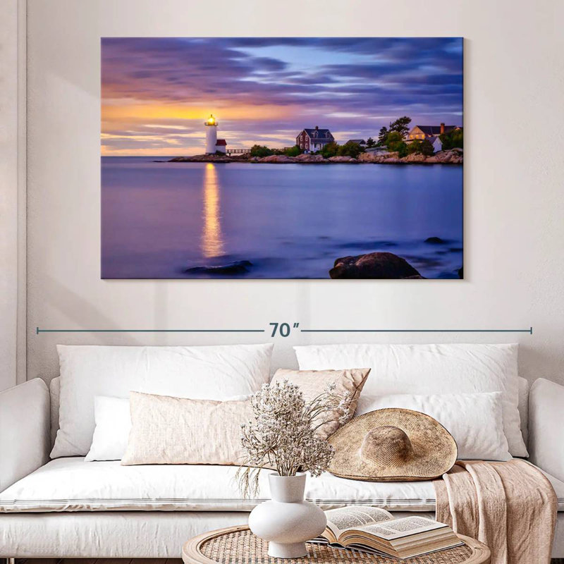 Annisquam lighthouse in massachusetts Aletra, H 34 po x l 51 po