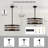 Modern 6-Light Dimmable Drum Crystal Chandelier