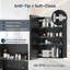 Armoire à pharmacie Ahn avec miroir, étagères réglables et design encastré ou en saillie pour le rangement de la salle de bain-371583303-371583297