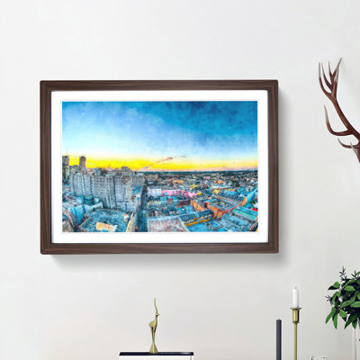Above New Orleans in Louisiana - Framed Print