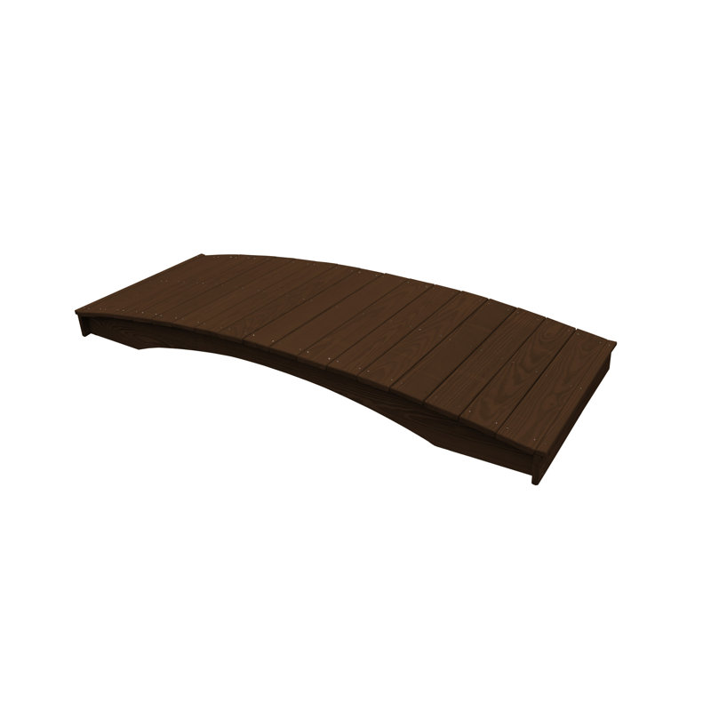 Plank Garden Bridge, Noyer, H 10 po x l 48 po x P 36 po