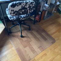 Mind Reader Office Chair Mat for Hardwood Floor - Brown