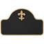 Fleur de Lis 1-Line Wall Address Plaque-1868396834-1868396238