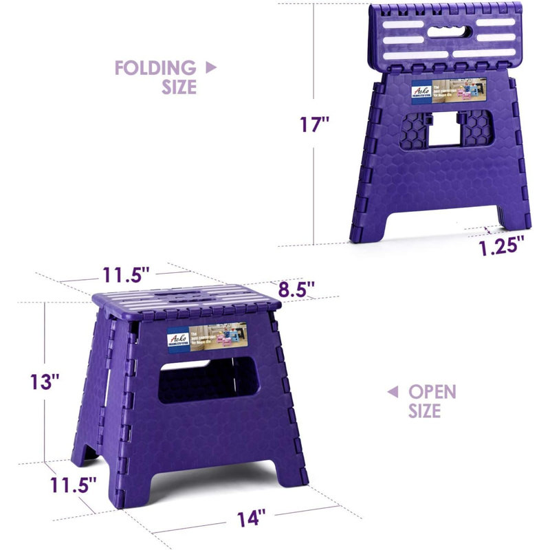 Aldonna Purple Foldable Step Stool