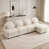 Beige White+4Seat+1Ottoman