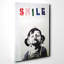 Smile Graffiti by Banksy - Wrapped Canvas-19095287