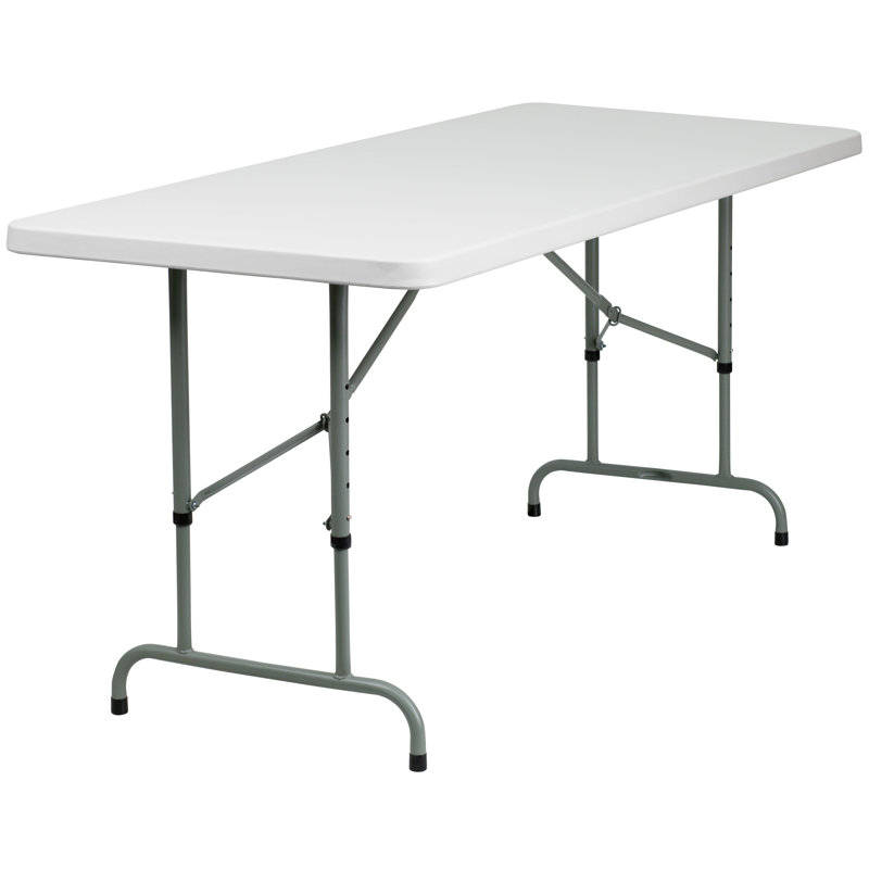 Table de réception pliante en plastique réglable en hauteur de 6 pi Kathryn Parker