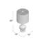 Mini lampe de table DEL en verre 20 po Alper-24551563