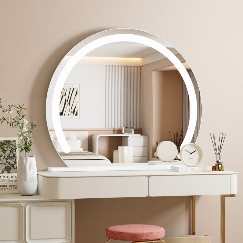 Lighted Makeup Mirror, Hollywood Vanity Mirror with Lights, 30" x 40"