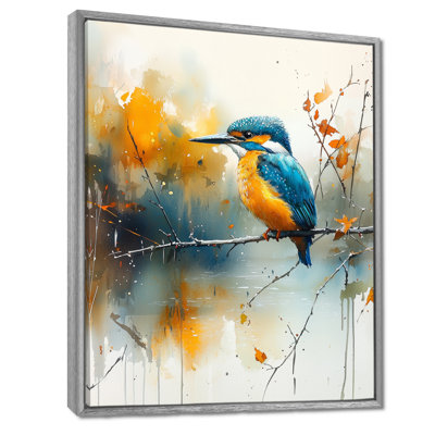 «Sharf Kingfisseur» par The Farm Stream III - oiseau grand, art mural
