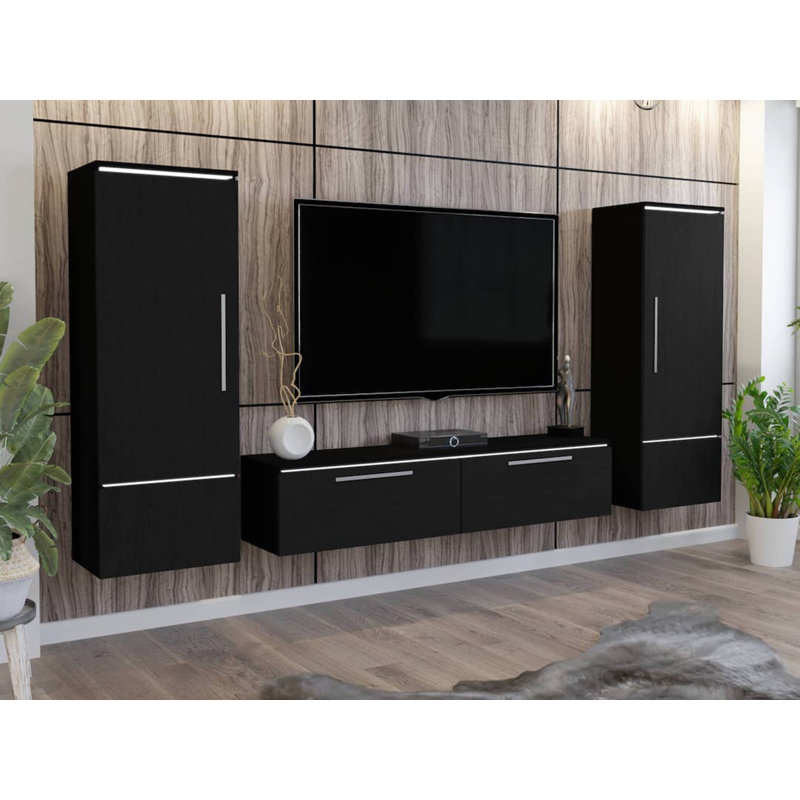 Manda Unfinished Entertainment Centre for TVs up to 65", Black