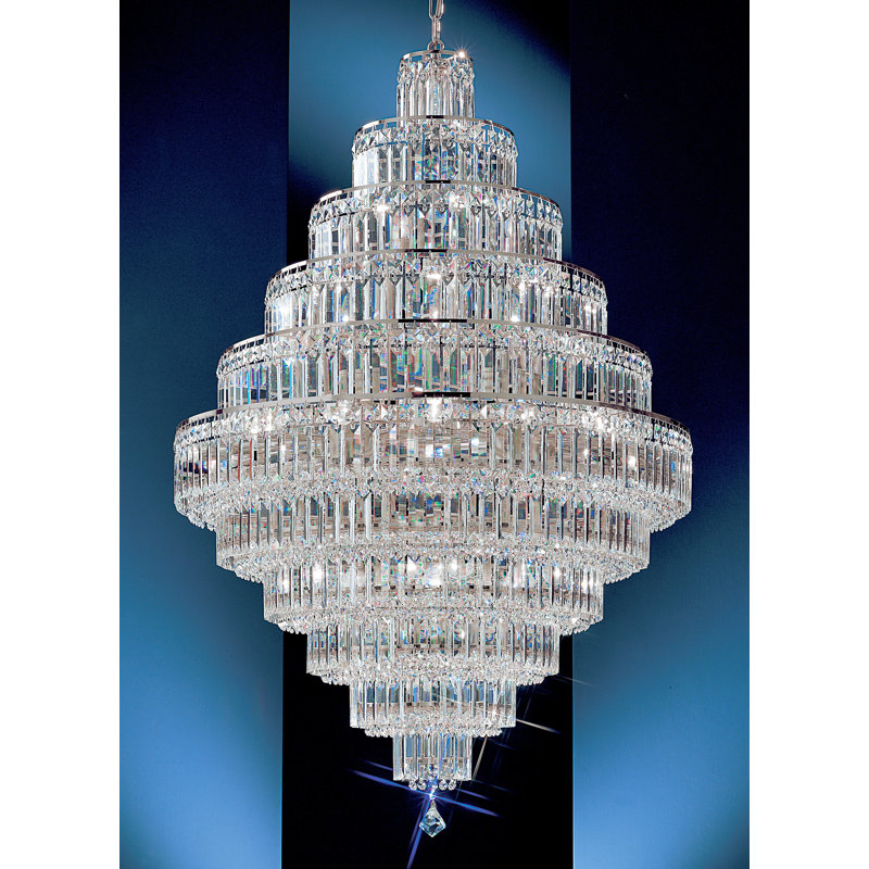 Lustre 30 lumières Ambader, Crystalique Plus, Plaqué en or 24 carats