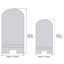 Support de bureau Designocracy brun / noir / bleu-84308910