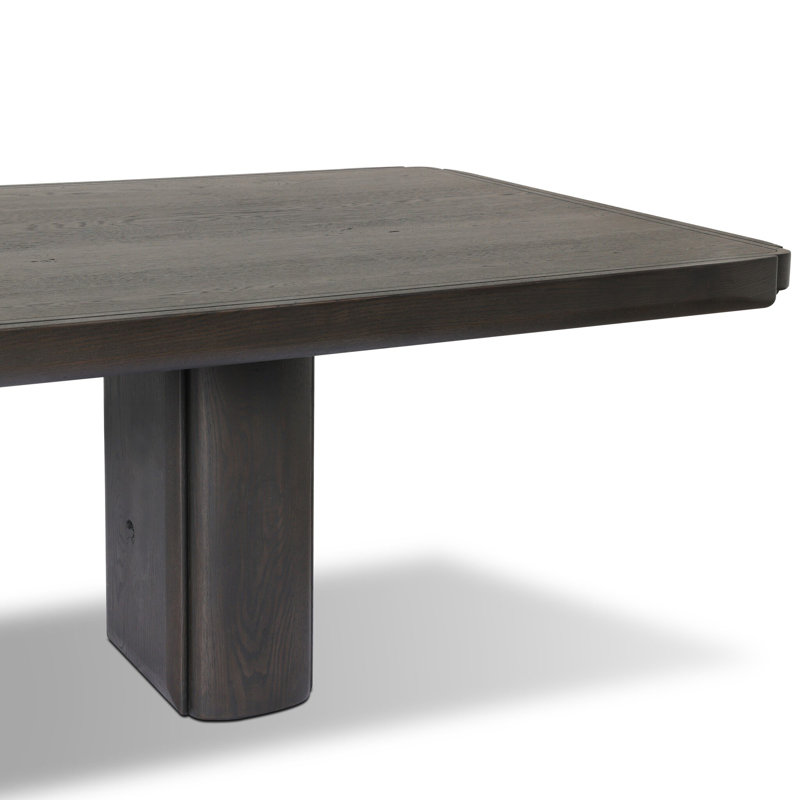 Hurley Rectangle Oak Double Pedestal Dining Table, 30" H x 120" W x 46" D