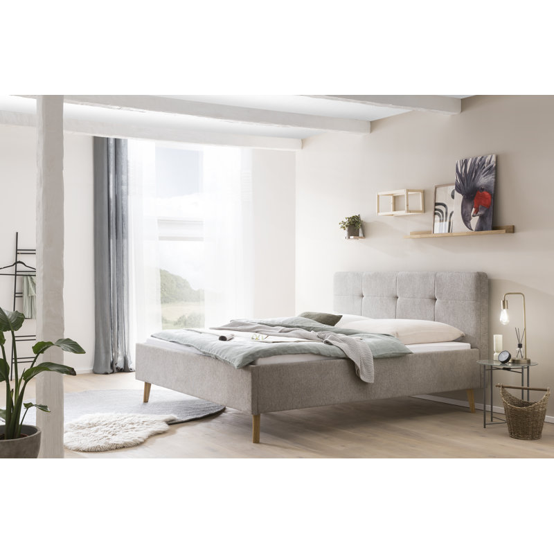 Waddington Upholstered Bed, Taupe, 180 x 200cm