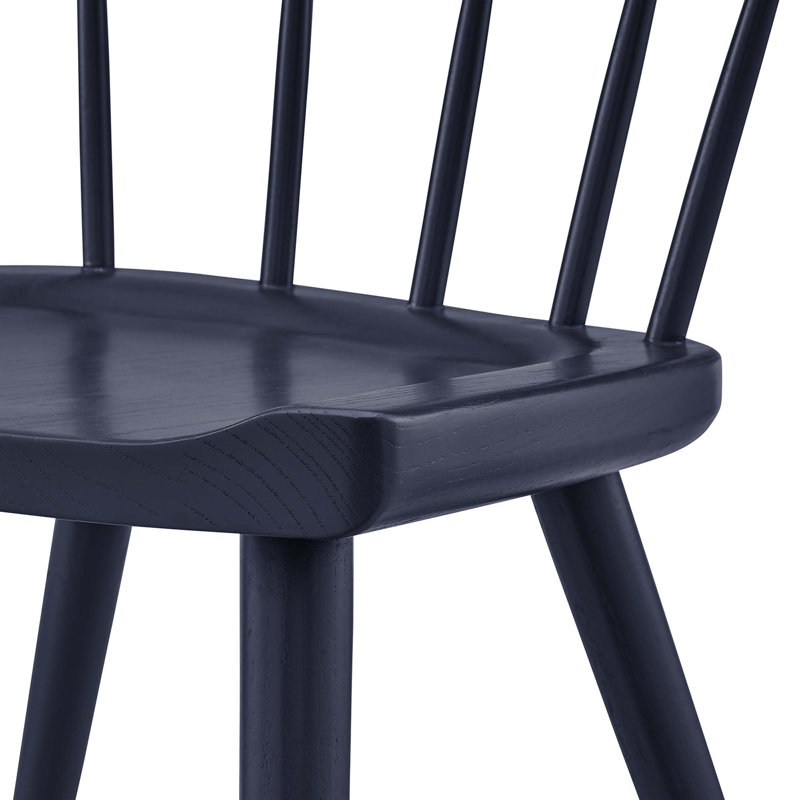 Modway Sutter Wood Dining Side Chair, Midnight, 2
