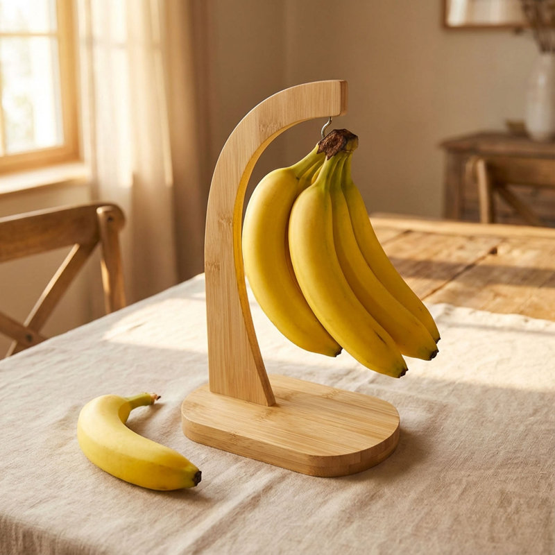 Support à banane en bambou
