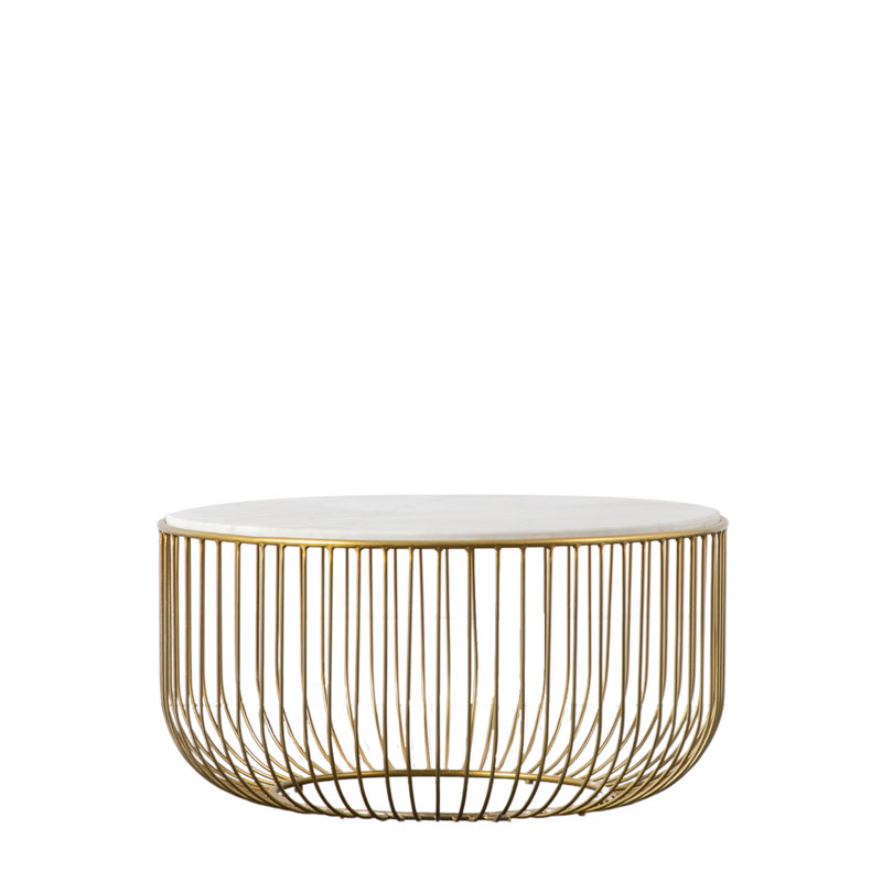 Sebago Frame Coffee Table, Gold