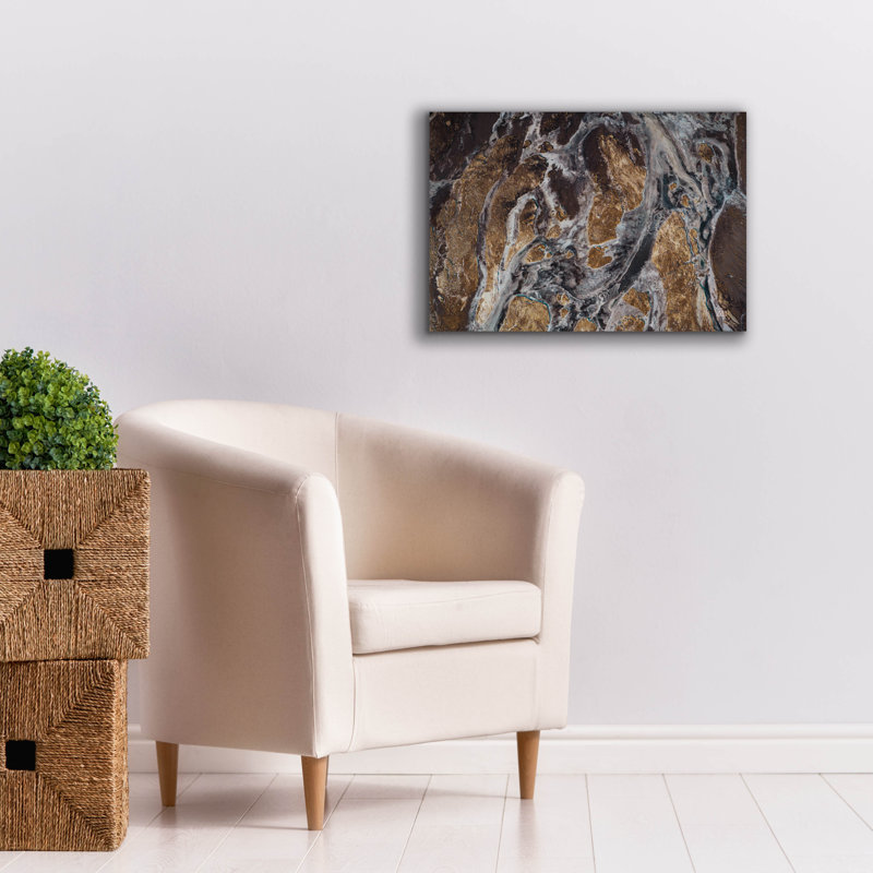 "Epic Graffiti" Over Island "par Max Blakesberg, art mural sur toile, H 18 po x l 26 po