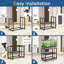 Support d'aquarium en métal 40 gallons, support d'aquarium 36,5 po x 18,5 po x 29,5 po