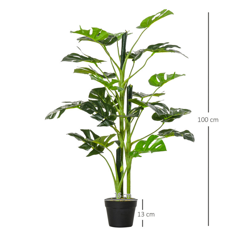 100cm Faux Ivy Plant in Cement Pot
