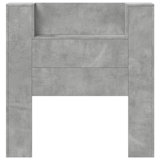 Latitude Run Headboard Cabinet With LED Brown Oak 160X16.5X103.5 Cm