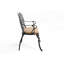 Banc en fonte d'aluminium avec coussin-1669644947