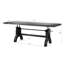 Solid Wood Top Metal Base Dining Table-88691726