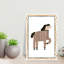 Art contemporain, art abstrait cheval contemporain-1657598016