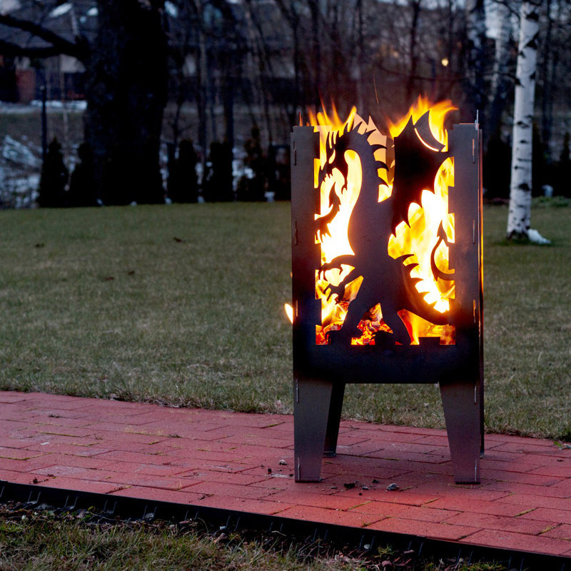 Square Steel Wood Burning Smokeless Fire Pit