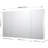 48" W x 27.5" H Aluminum 3-Door Medicine Cabinet with Mirror, Wall-Mounted or Recessed, Adjustable Shelves-1581100645