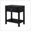 23" Wooden End Side Table Nightstand With Top And Drawer-1008822685