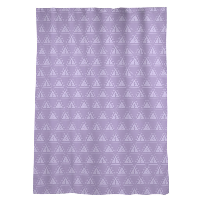 Panneau de rideau simple à passe-tringle classique Barbra, Mauve