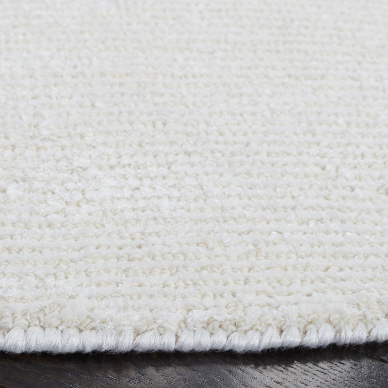 Tapis ivoire touffeté à la main Mersudin, Rond 6 pi