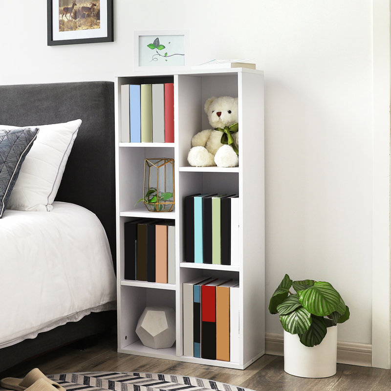 Lourdes 106cm H x 50cm W Standard Bookcase, White
