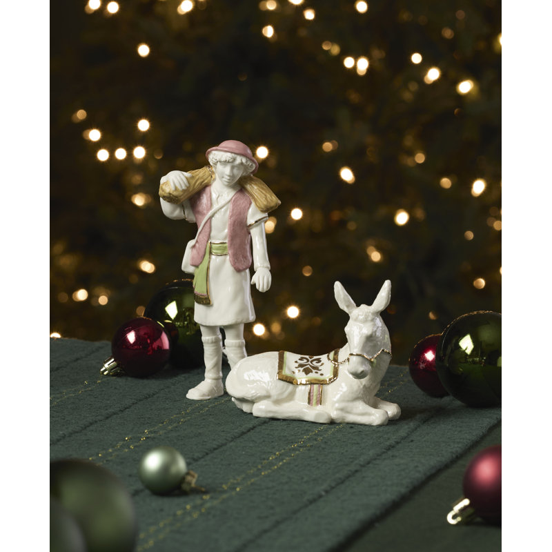 First Blessing Boy with Donkey Figurine