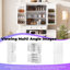 Garde-manger de style campagnard 71 pouces UnaNoxa avec 3 organisateurs coulissants et 6 tablettes-129059920