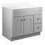 Meuble-lavabo de 36 pouces Brookings, en bois massif, entièrement assemblé, gris Sherwin Williams® - Design House, 215749-98554963