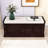 Storage Bench with 2 Drawers, 2 Cabinets and Removable Cushion for Entryway-1440841056