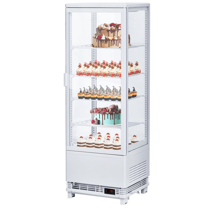 Commercial Countertop Display Refrigerator – 4.2 Cu.Ft Capacity – Double-Layer Glass Door
