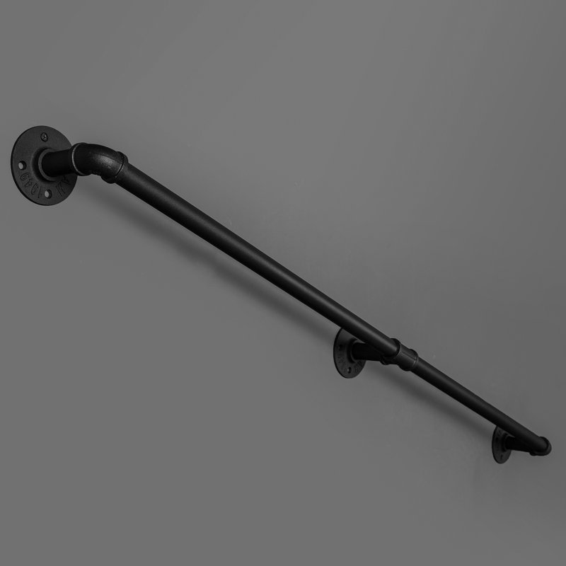 Rampe d'escalier industrielle Loft, H 96 po x l 3,3 po x P 1 po