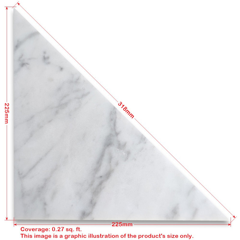 9" x 9" Marble Look Wall & Floor Tile