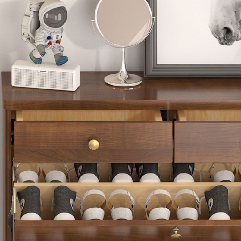 Walnut Solid wood Shoe Storage